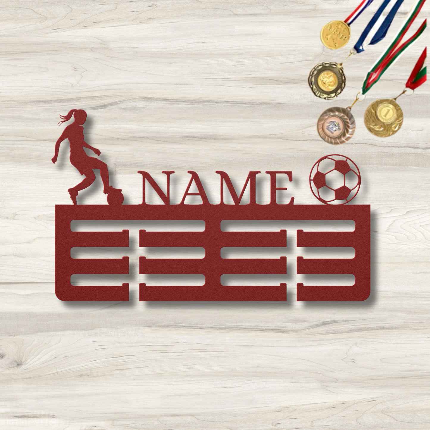 She's Award Soccer | Personalized Soccer Award Metal Signs