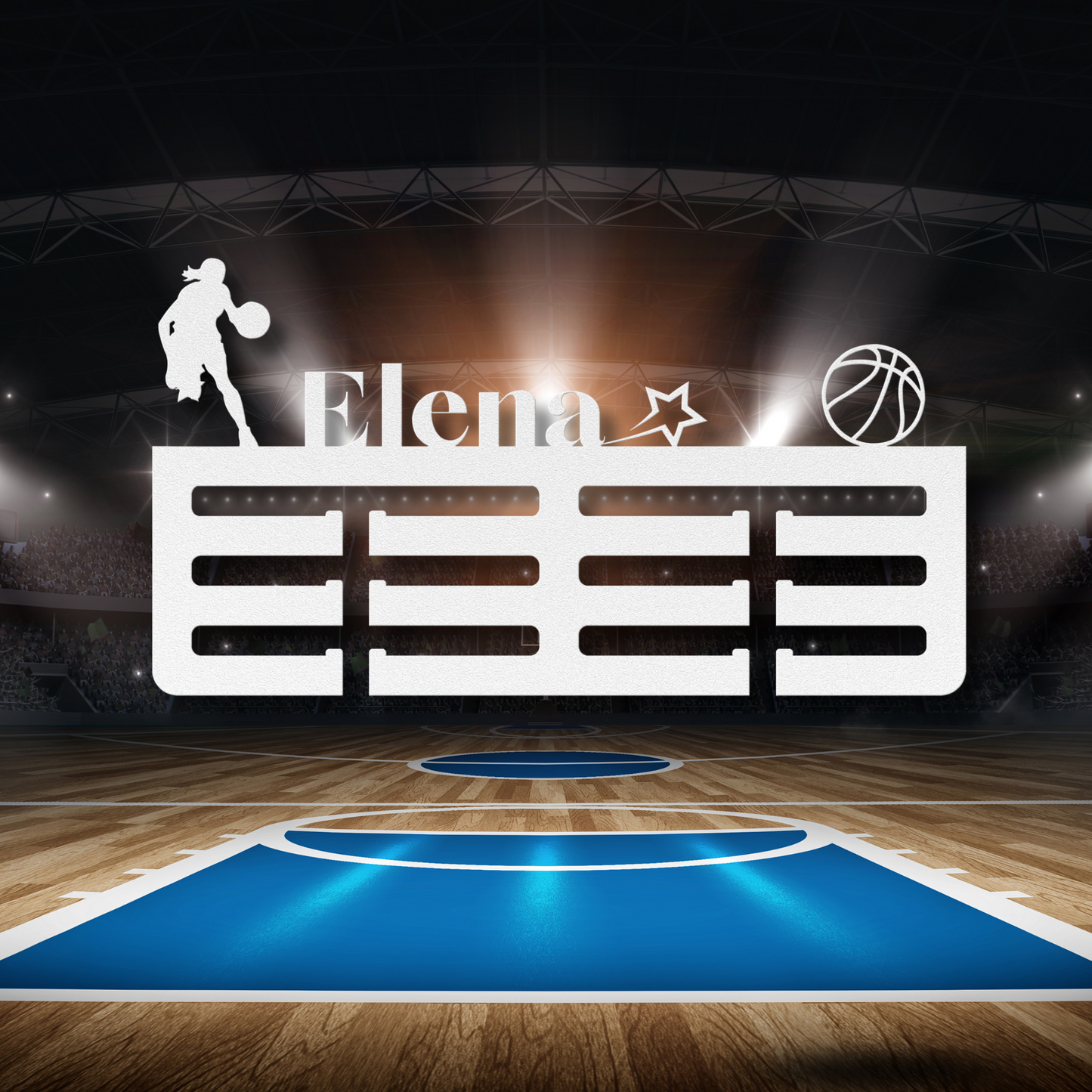 She's Award Basketball | Personlised Basketball Award Metal Signs