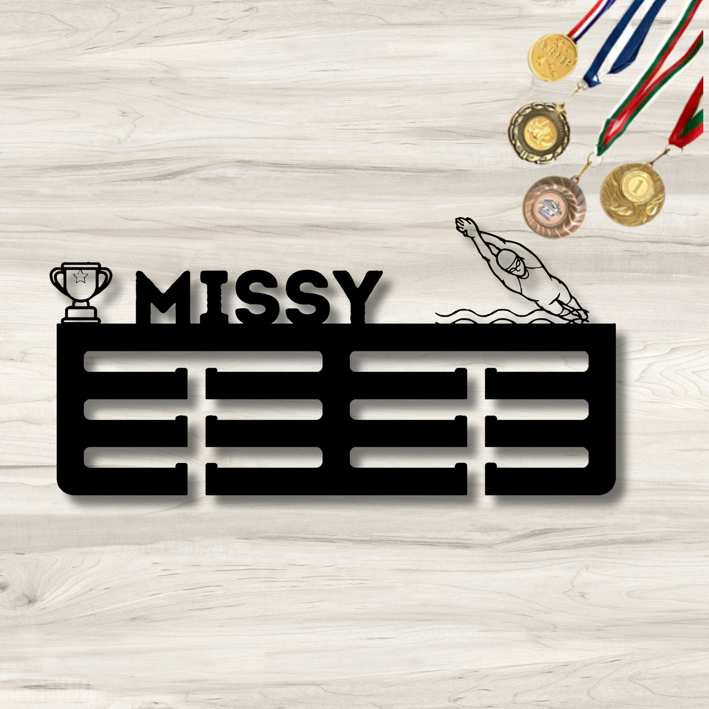 She's Award Swimming | Personlised Swimming Award Metal Signs