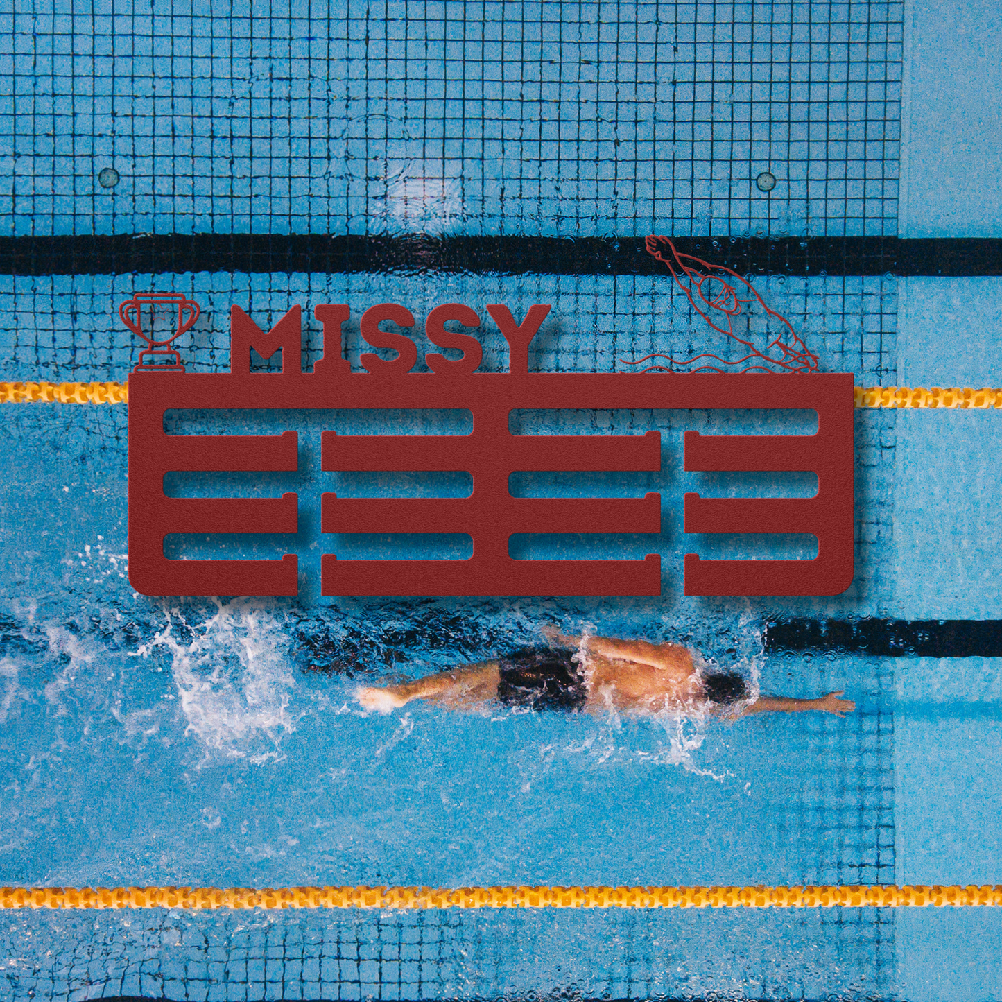 She's Award Swimming | Personlised Swimming Award Metal Signs