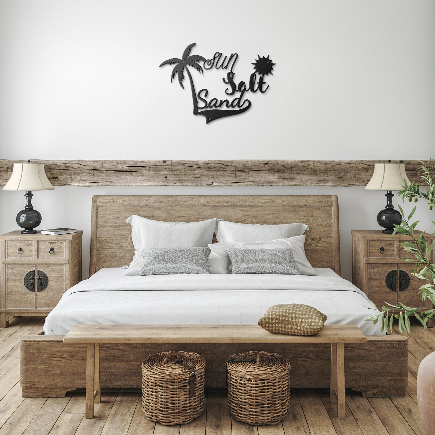 Sun, Salt, Sand | Metal Sign Wall Art Deco