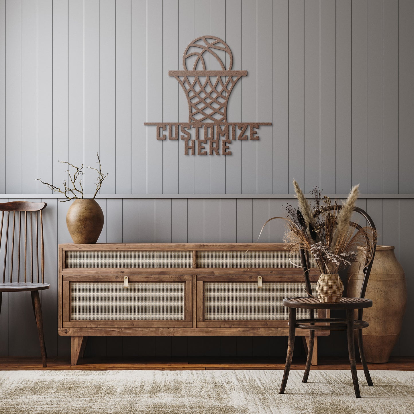 The Goal | Personalised basketball Metal Sign