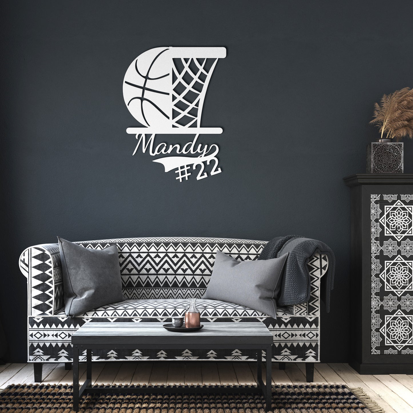 Unity in Strength | Personalized Basketball Metal Wall Art