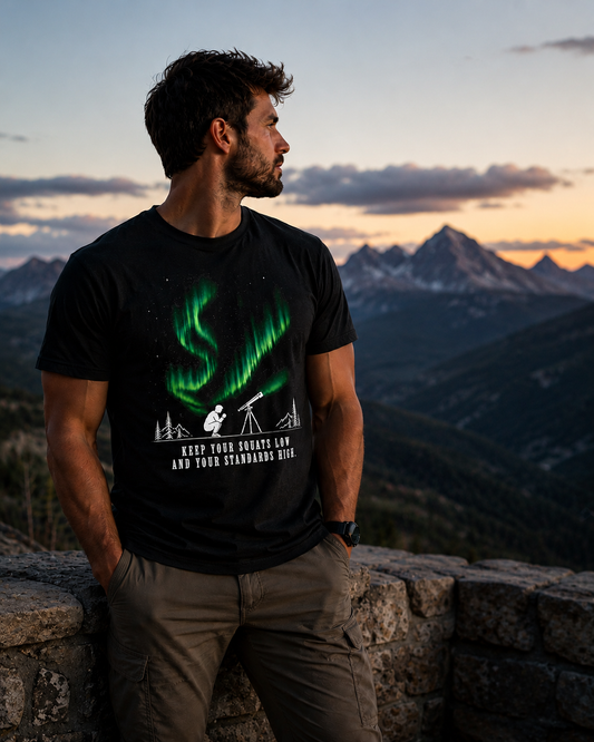 Northern Lights Squat low T-Shirt