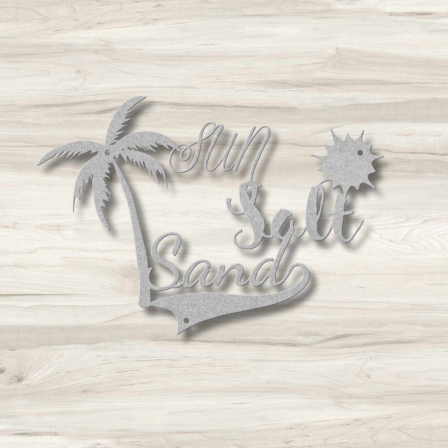 Sun, Salt, Sand | Metal Sign Wall Art Deco
