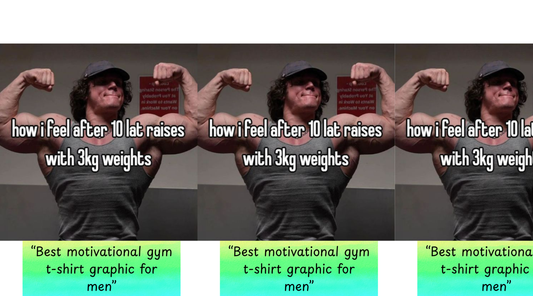 “Best motivational gym t-shirt graphic for men”