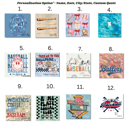12 Great Wall- Baseball (Set of 2, 4, 12)