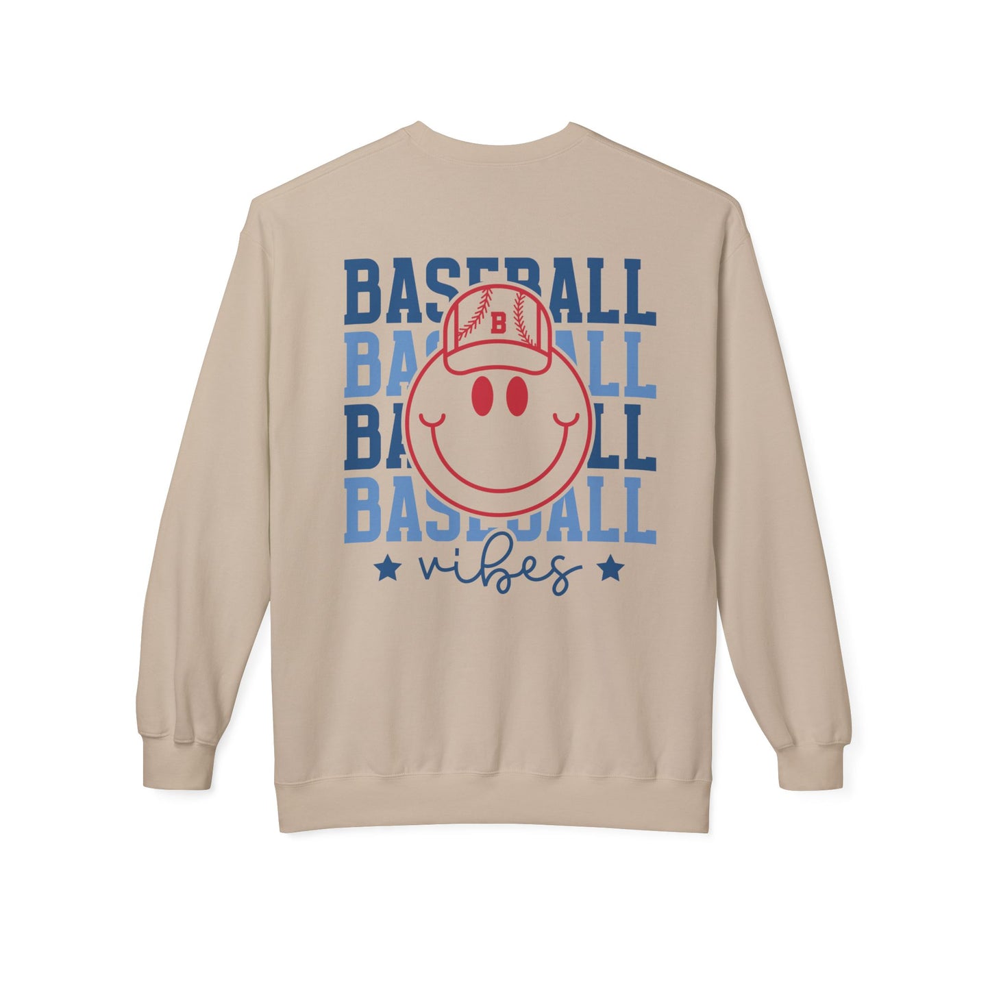 Baseball Smiley Vibes Sweatshirt