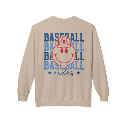 Baseball Smiley Vibes Sweatshirt