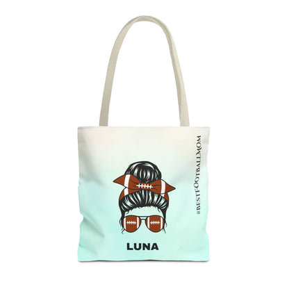 Personalized Funny Best Football Mom Tote Bag