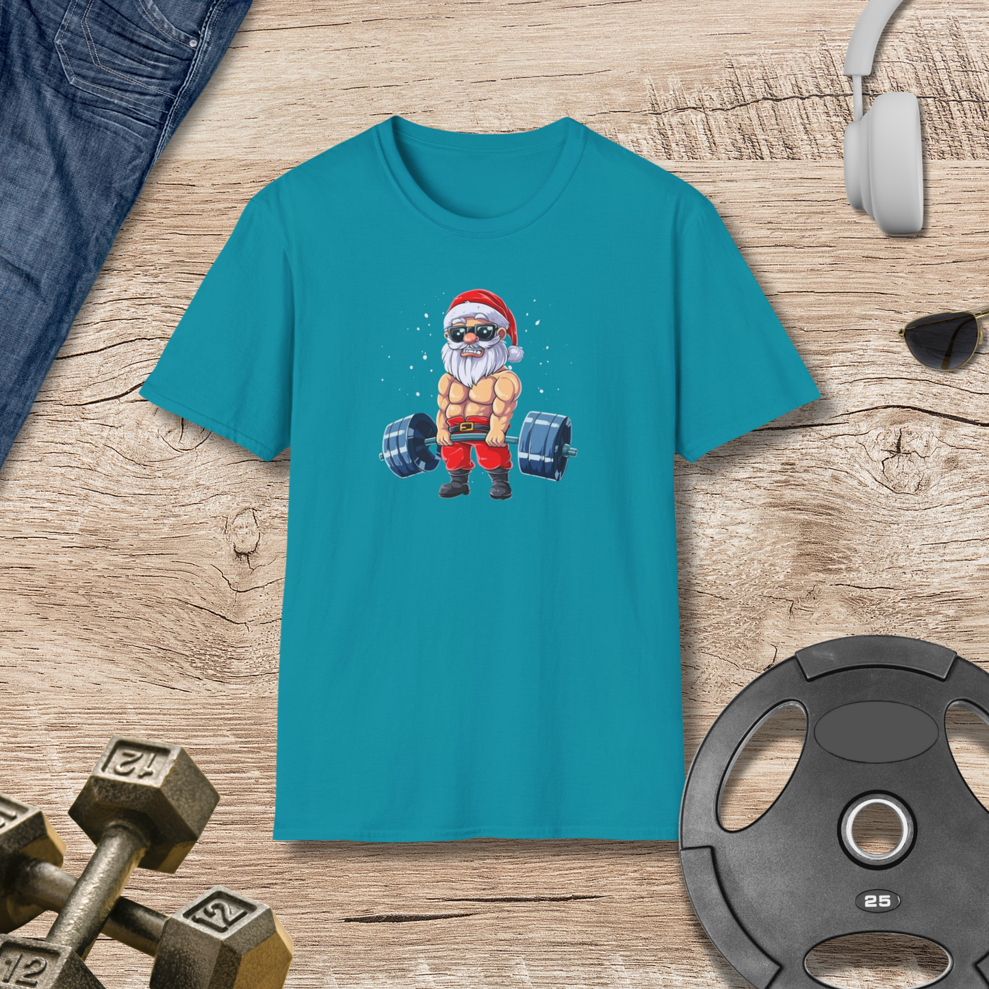 Santa Lift Weights T-Shirt