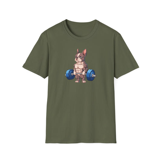 French Bulldog Weightlifting Memes Deadlift T-Shirt