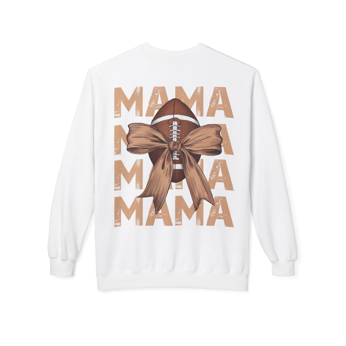MAMA Football Ribbon Bow Sweatshirt