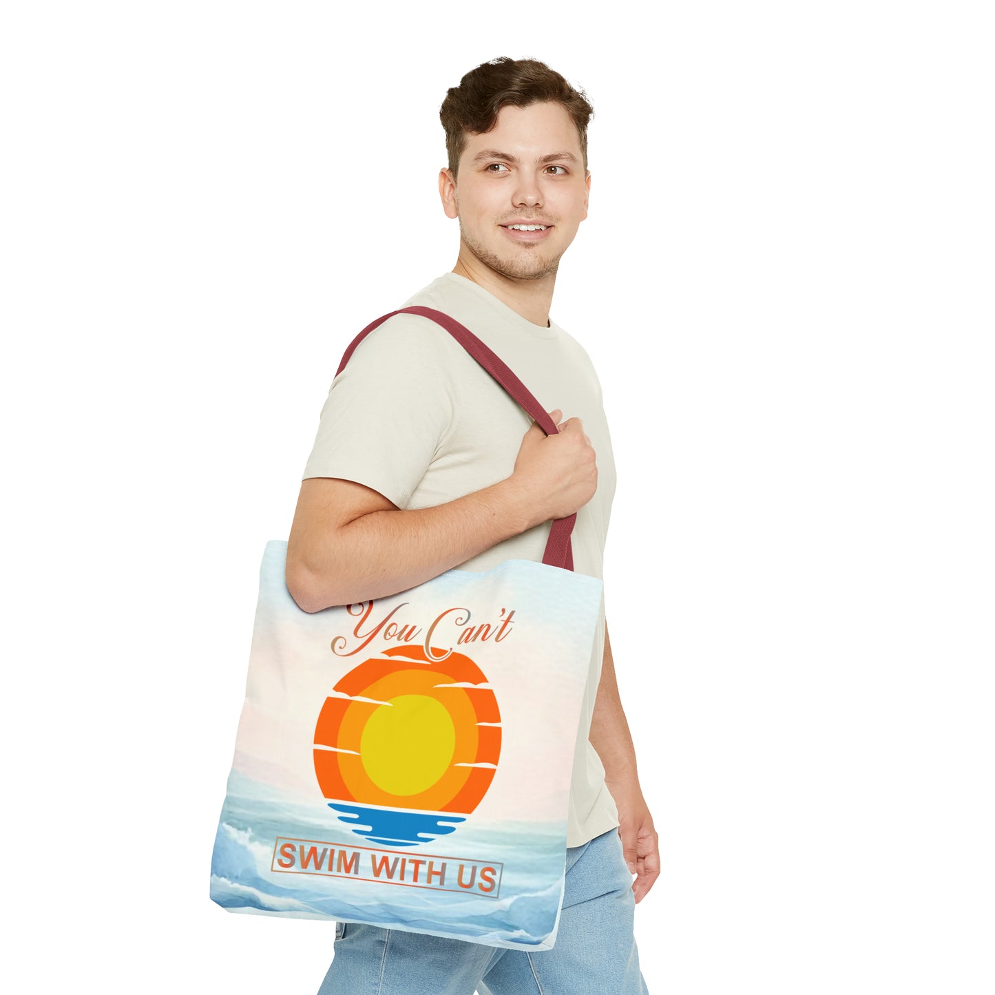Witty Swimming Tote Bag