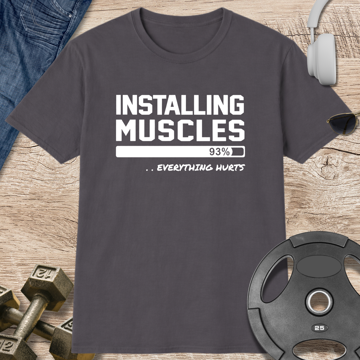 Installing Muscles T‑Shirt