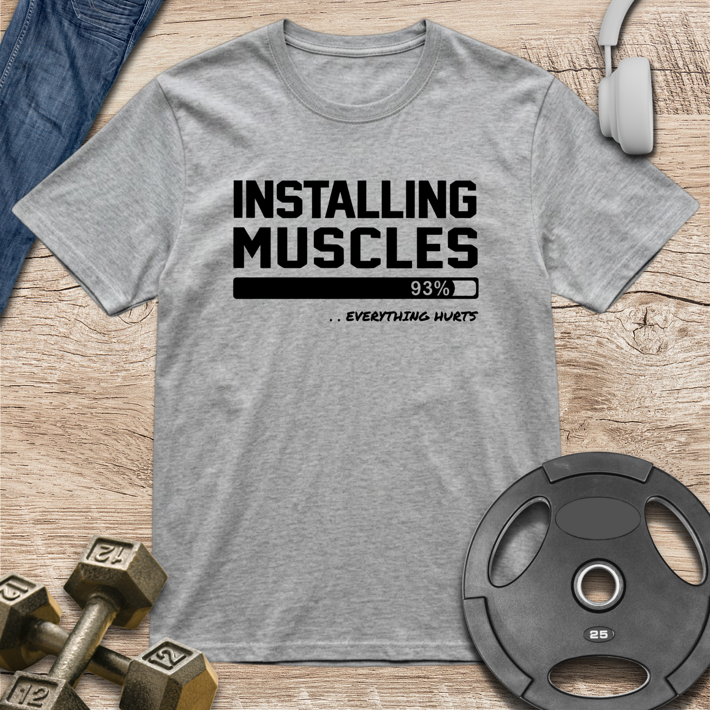 Installing Muscles T‑Shirt