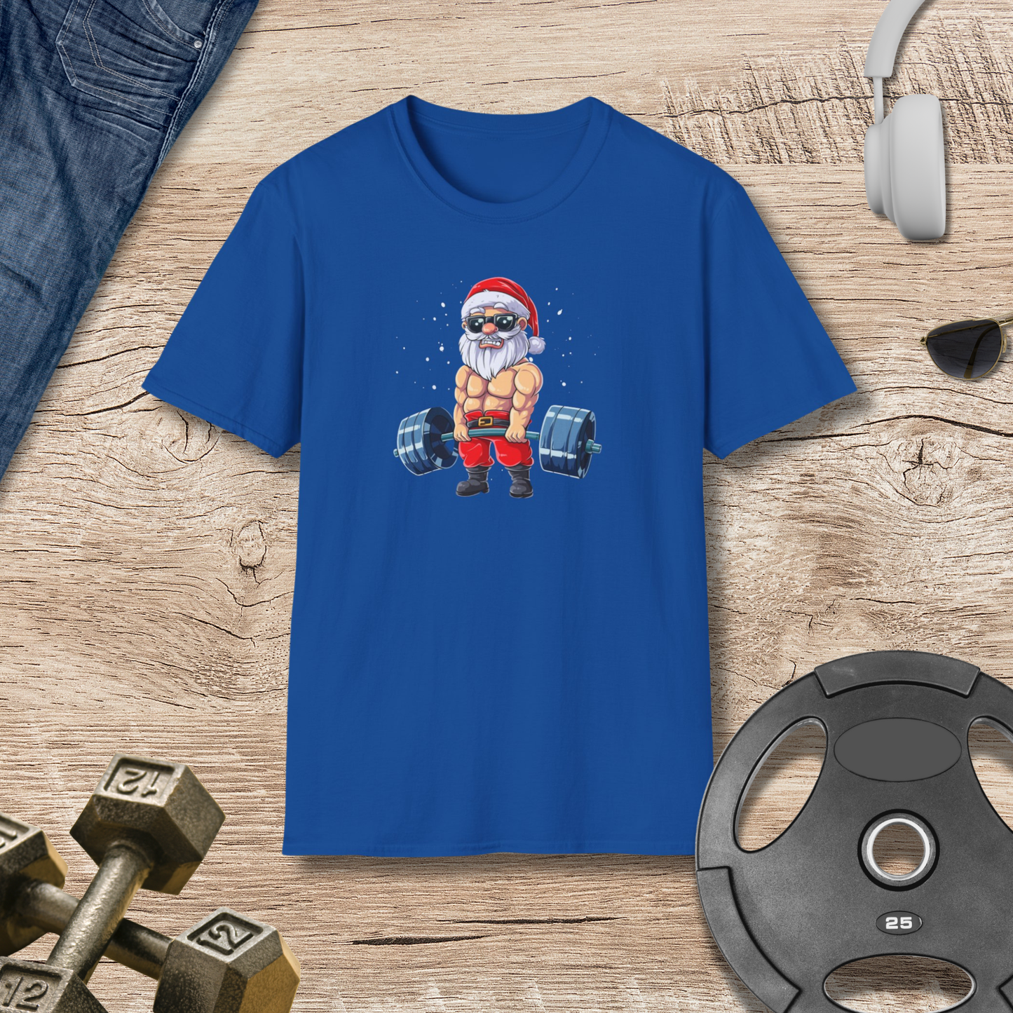 Santa Lift Weights T-Shirt