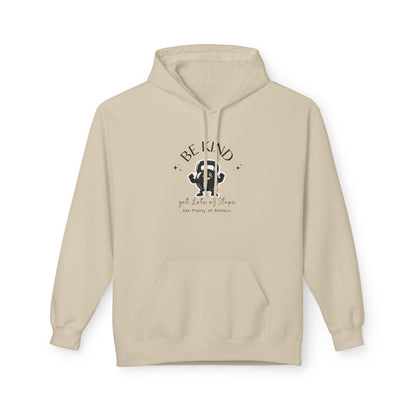 Be Kind Funny Kettlebell Hoodie