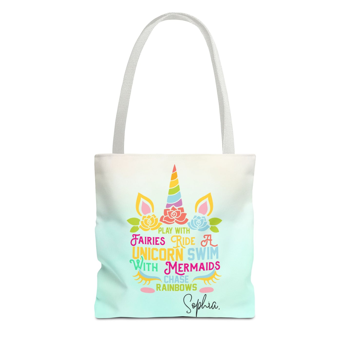 Unicorn Swimming Tote Bag