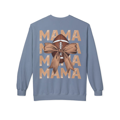 MAMA Football Ribbon Bow Sweatshirt