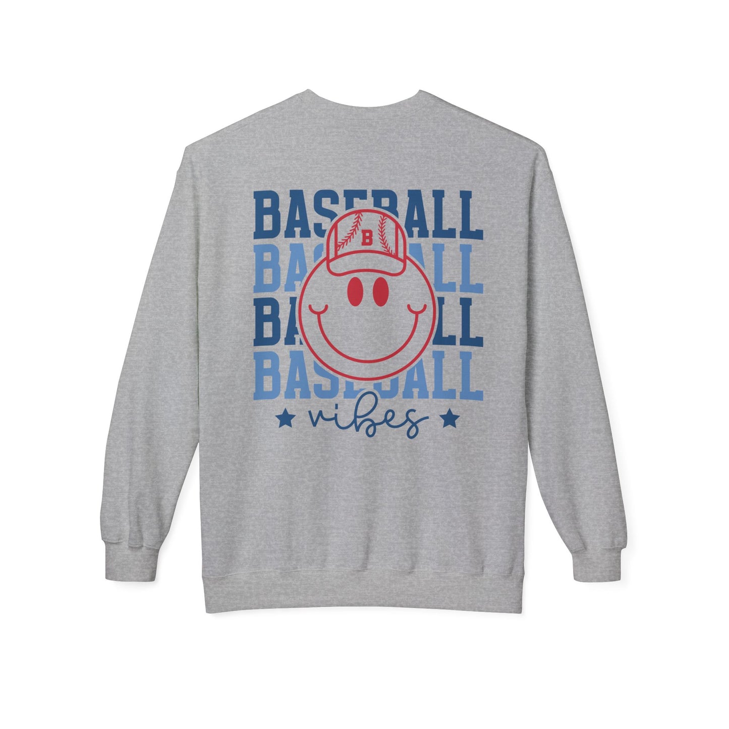 Baseball Smiley Vibes Sweatshirt