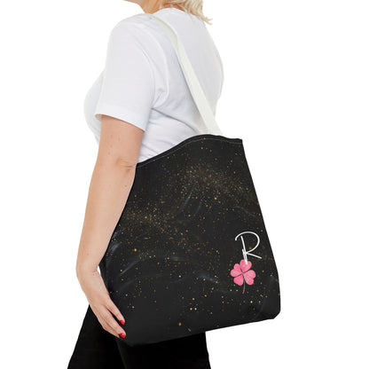 Custom Initial Clover Tote Bag