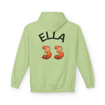 Personlised Name & Number Basketball mama Ribbon Hoodie