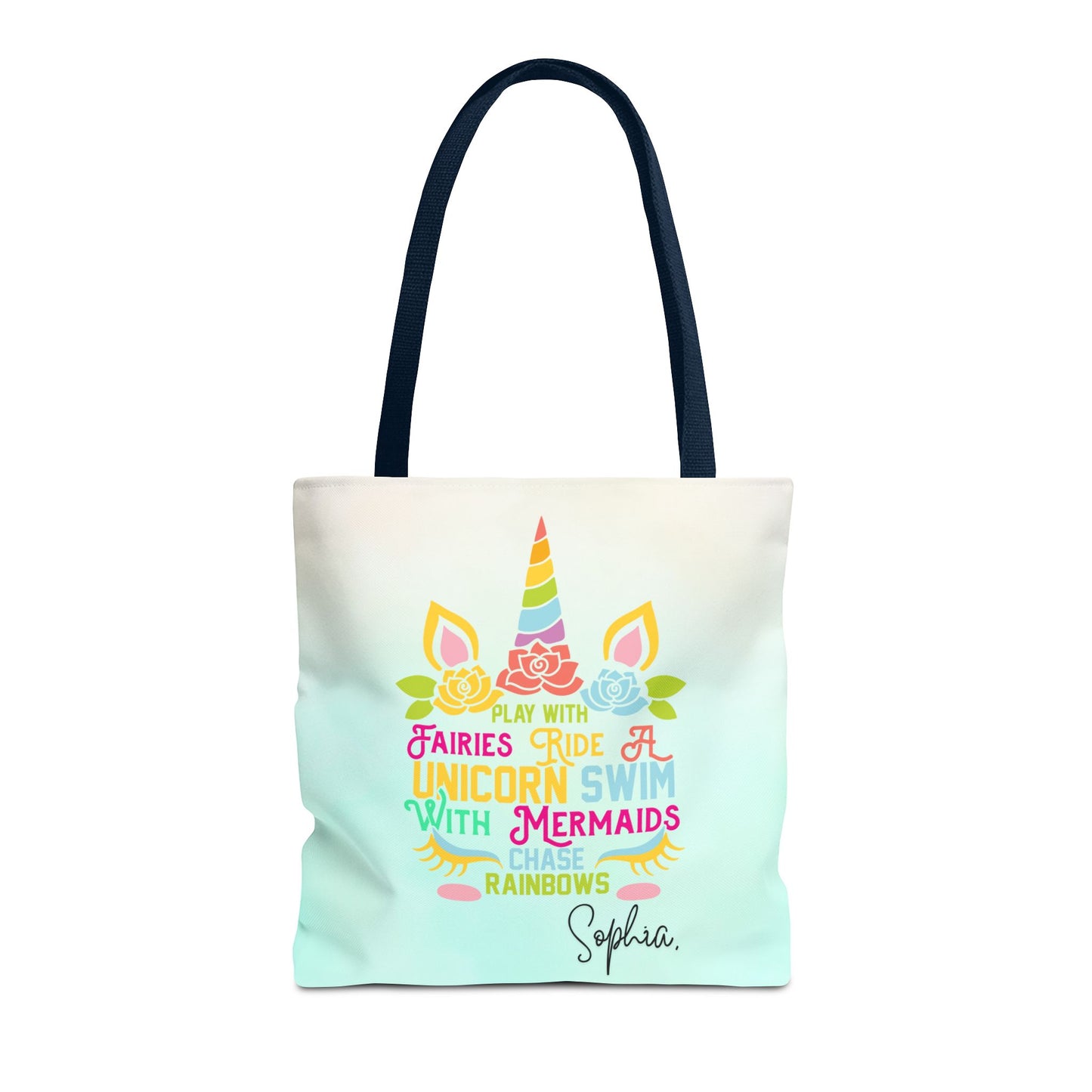 Unicorn Swimming Tote Bag