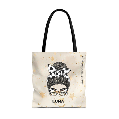 Personalized Funny Best Soccer Mom Tote Bag