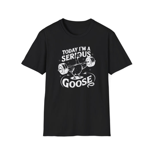 Funny Gym 'Serious Goose' Weight Lift T-Shirt