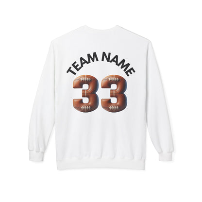 Personlized Name and Team Name on Sweatshirt Football