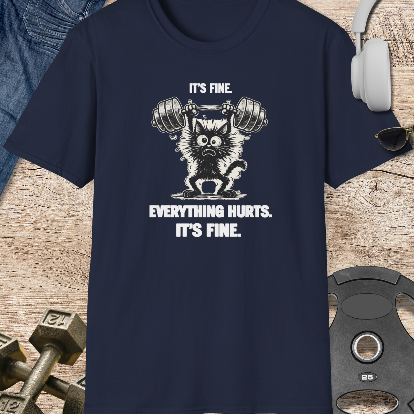 It's Fine Cat T‑Shirt