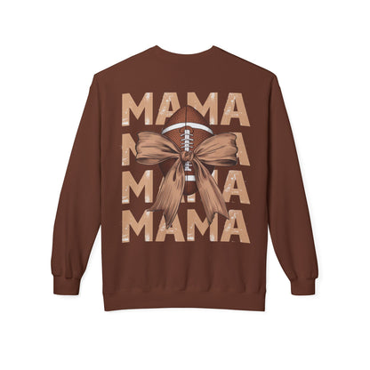 MAMA Football Ribbon Bow Sweatshirt