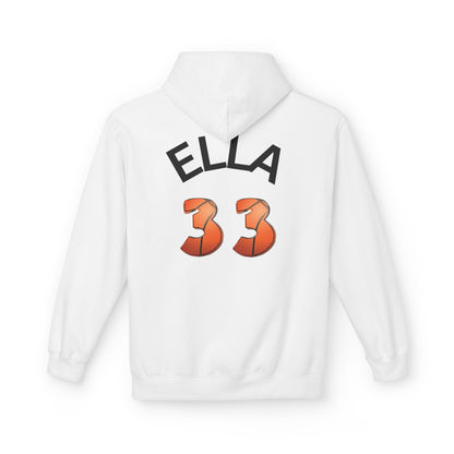 Personlised Name & Number Basketball mama Ribbon Hoodie