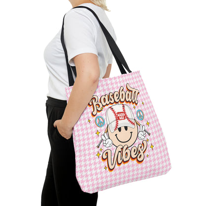 Cute Baseball Vibes Tote Bag