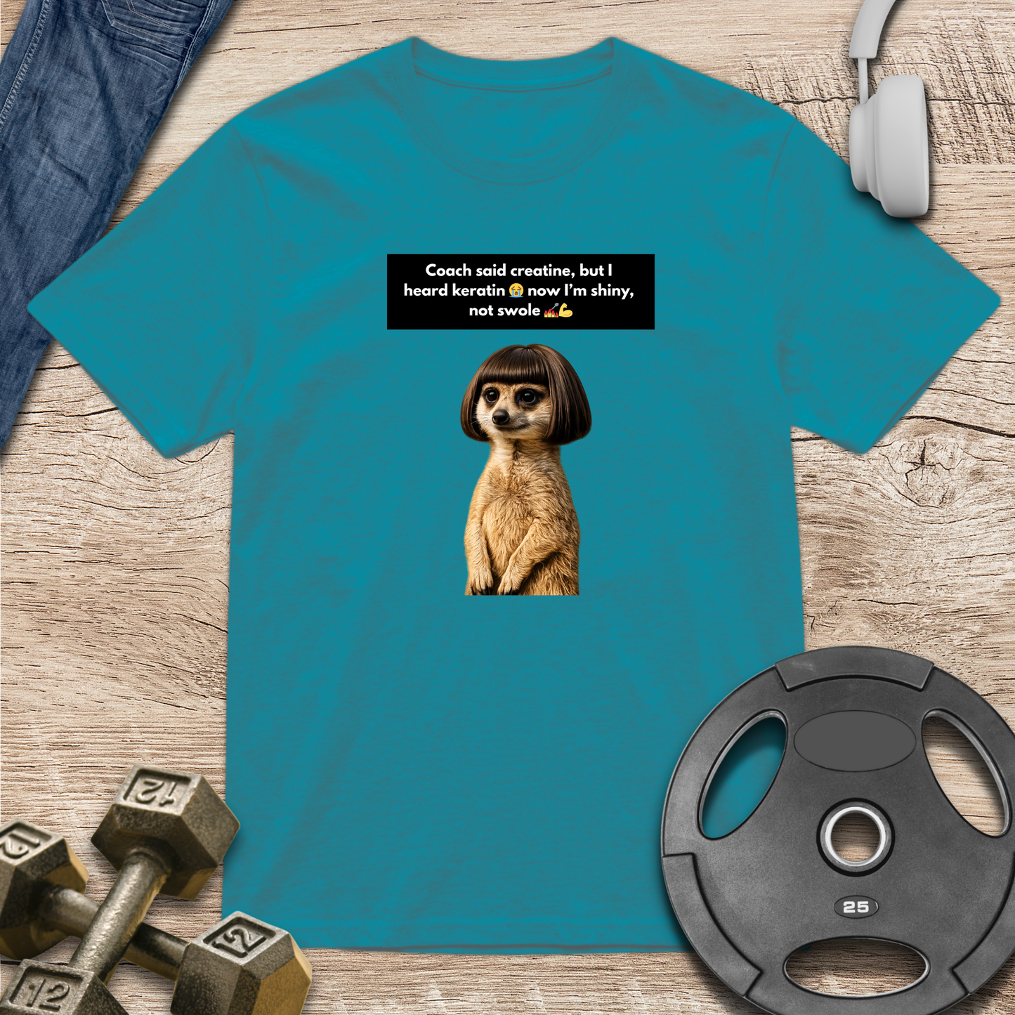 Meerkat Bob Wig T-Shirt