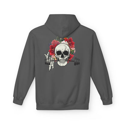 Flowered Skull Fitness Hoodie
