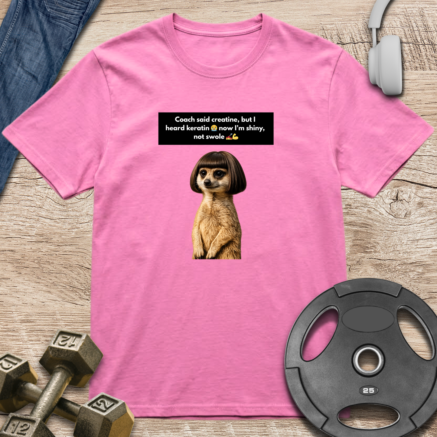Meerkat Bob Wig T-Shirt