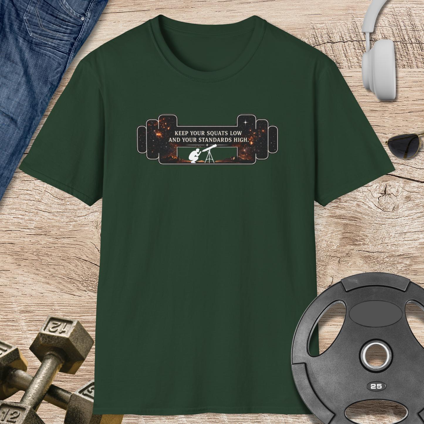 Keep your squat low Barbell T-Shirt