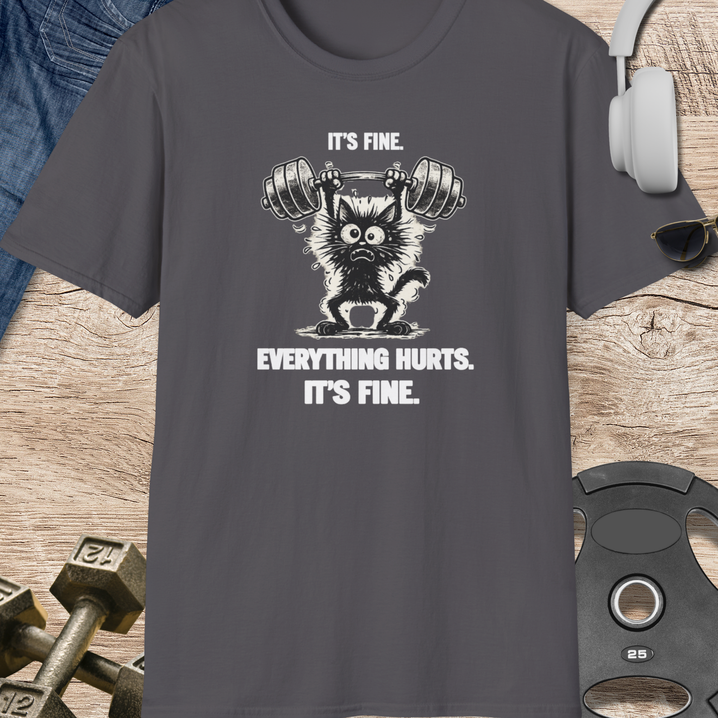 It's Fine Cat T‑Shirt