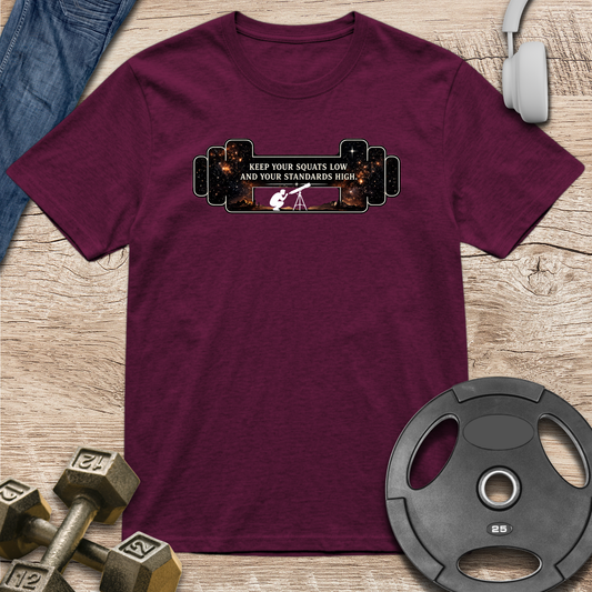 Keep your squat low Barbell T-Shirt