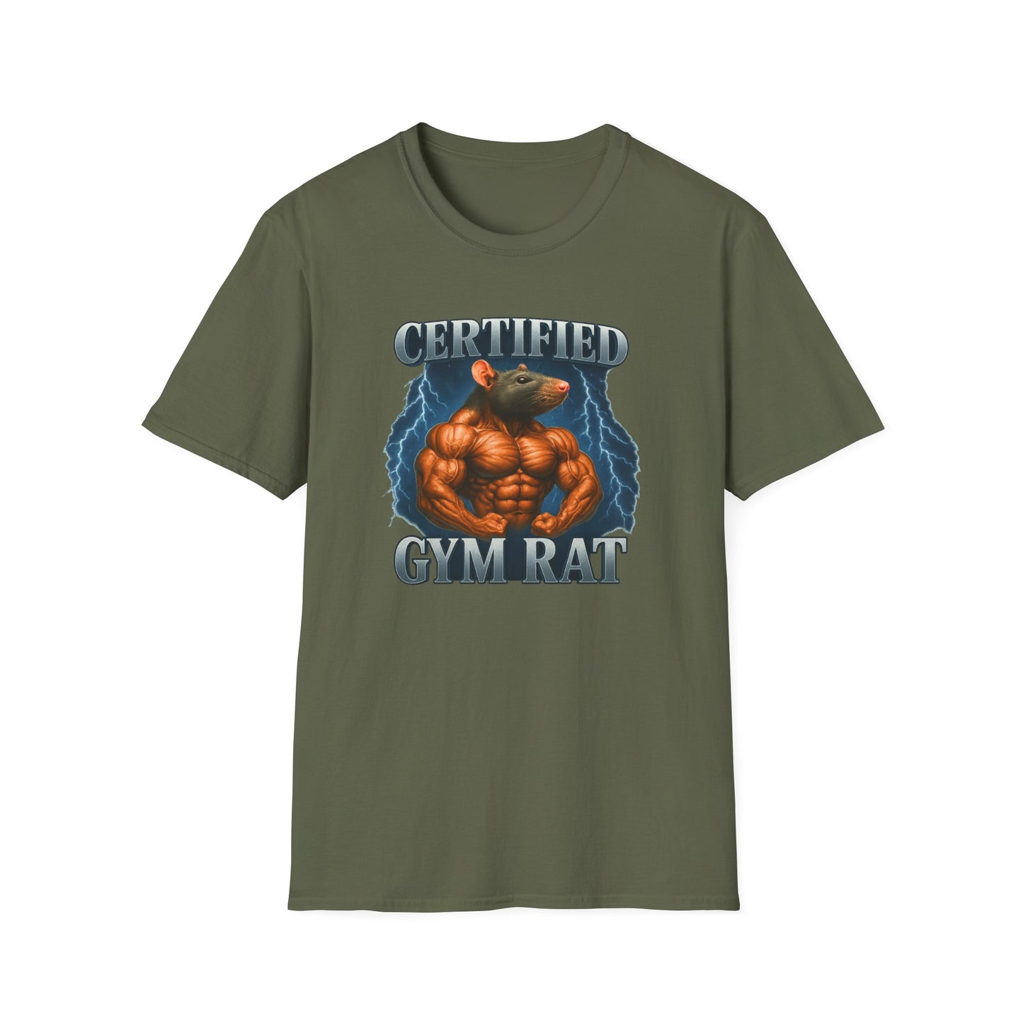 Certified Gym Rat Funny Memes T-Shirt