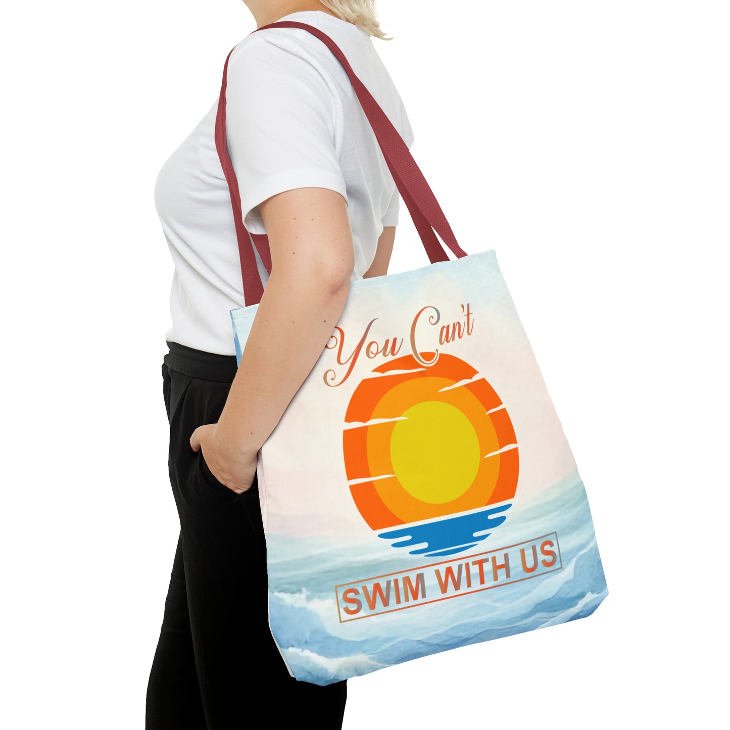 Witty Swimming Tote Bag