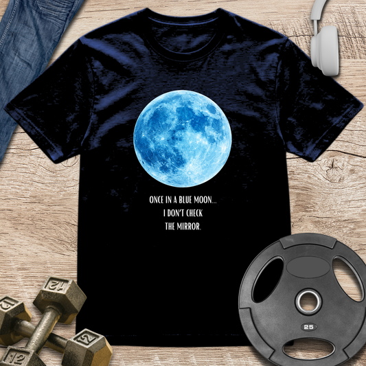 Blue Moon, mirror check T-Shirt
