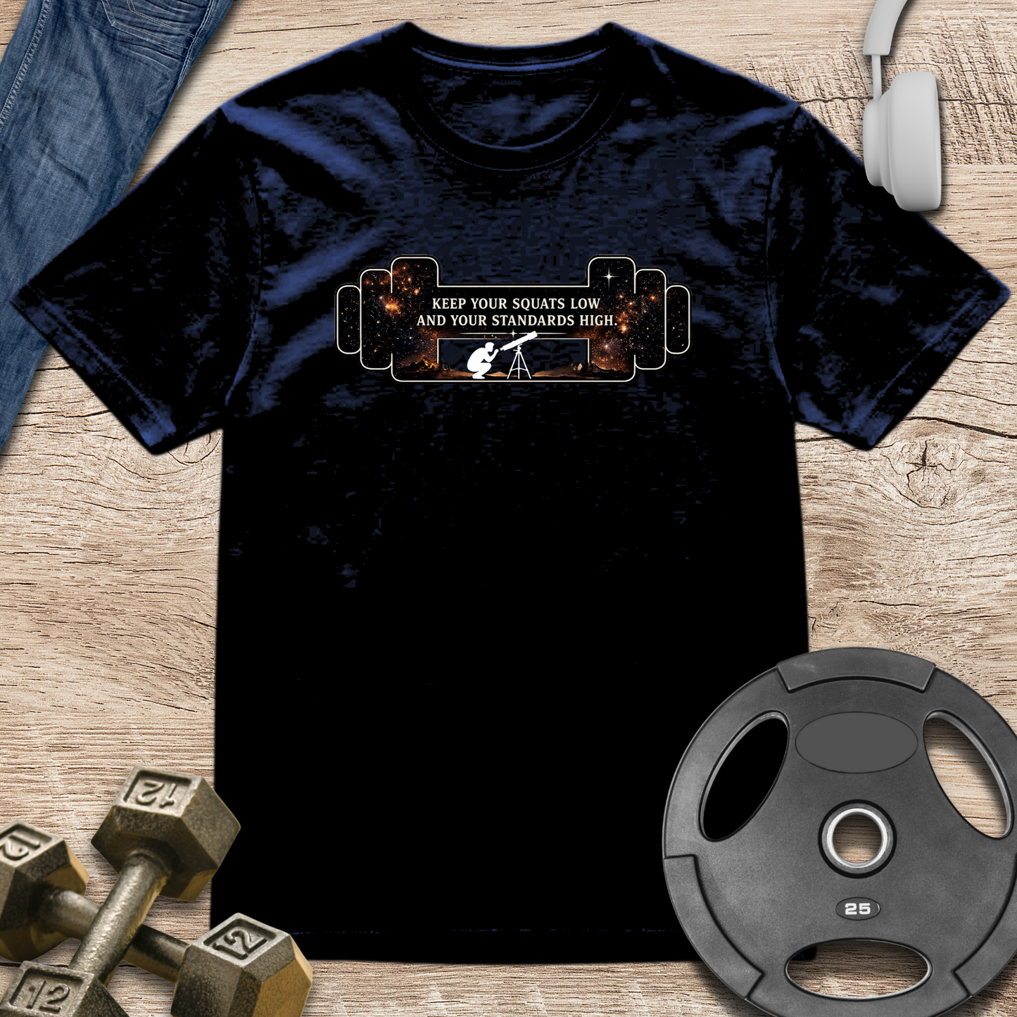 Keep your squat low Barbell T-Shirt