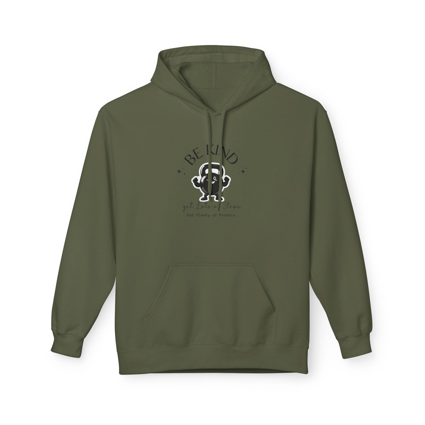 Be Kind Funny Kettlebell Hoodie