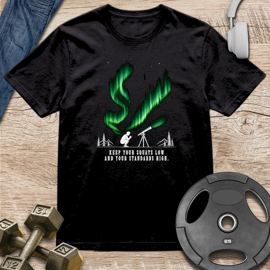 Northern Lights Squat low T-Shirt