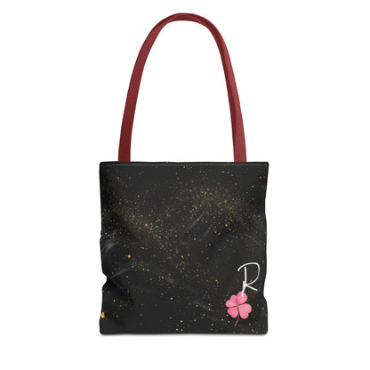 Custom Initial Clover Tote Bag