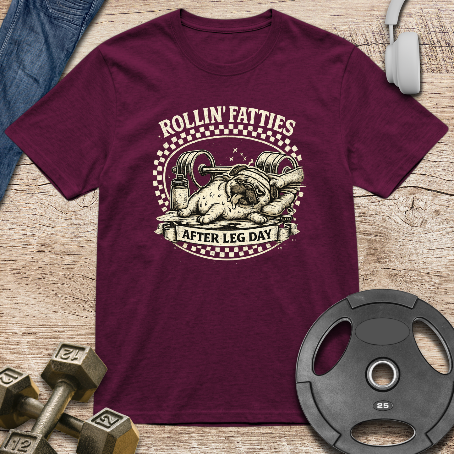 Pug Weightlifting T-Shirt