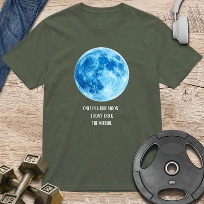 Blue Moon, mirror check T-Shirt